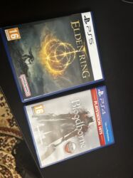 игры на плейстейшен 4: Продаю два диска, Elden Ring на PS5 и Bloodborne на PS4. Состояние