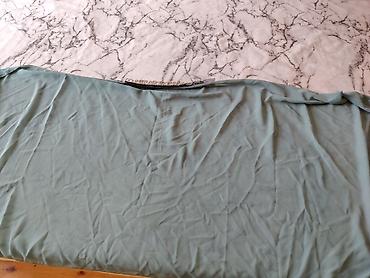 balaxani tekstil: Açıq mavi rəngdə yüngül şifon örtü/parça. - Material: nazik, axıcı — 2