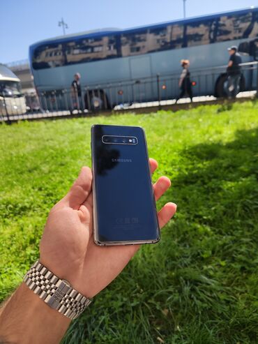 Samsung: Samsung Galaxy S10, 128 GB, rəng - Qara, Barmaq izi, Face ID