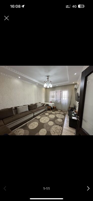 снять квартиру ош на месяц: 2 комнаты, 34 м², 105 серия, 6 этаж, Евроремонт