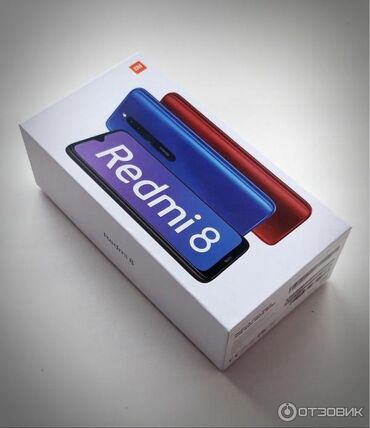 телефоны обмен: Xiaomi, Redmi 8, Б/у, 64 ГБ, цвет - Голубой, 2 SIM