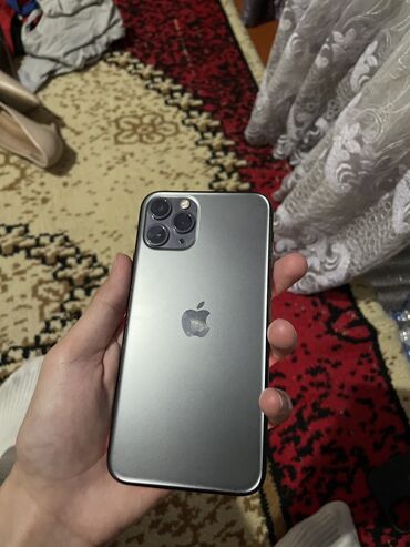 бу кондер: IPhone 11 Pro, Колдонулган, 256 ГБ, Natural Titanium, Коргоочу айнек, 100 %