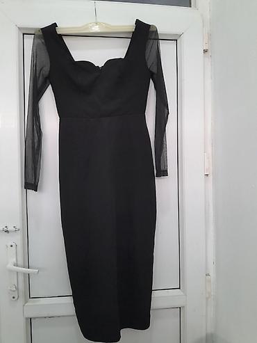 ev geyimler: Etika Collection qadın paltarı - Rəng: qara - Model: 8043 - Uzunluq — 2