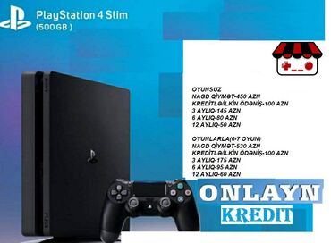 PS4 (Sony Playstation 4): Playstation 4 Nagd ve kredit Cemi 10 deq erzinde onlayn senedlesme