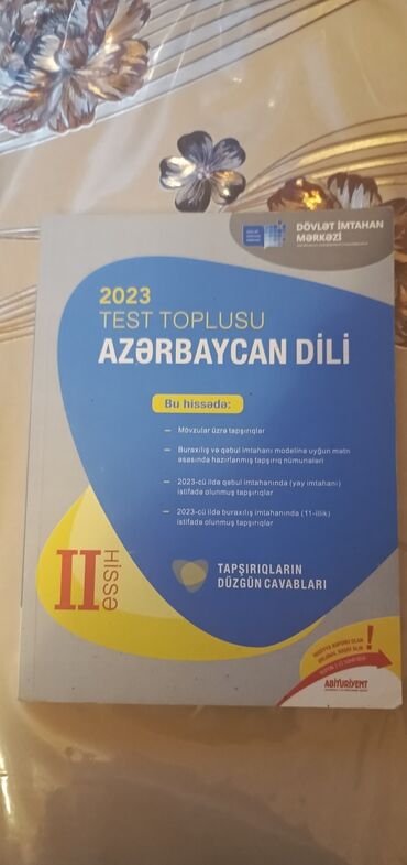 Kitablar, jurnallar, CD, DVD: Azerbaycan dili 2 hissə test toplusu