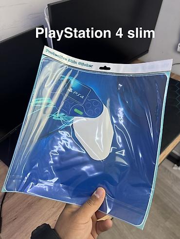 Видеоигры и приставки: Наклейки-скины для PlayStation 4 Модели: для PS4 Slim и PS4 Pro — 7