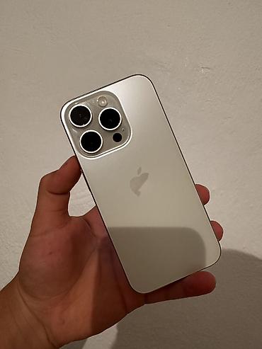 IPhone 15 Pro, Новый, 256 ГБ, Natural Titanium, Коробка, 91 %