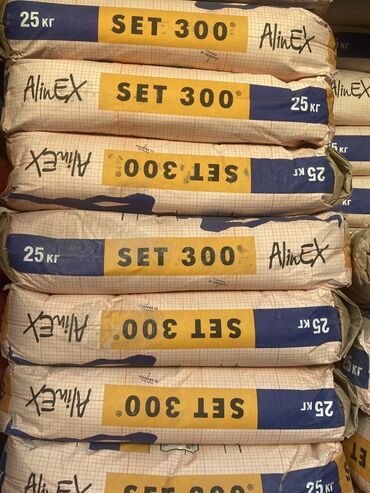 клей двухкомпонентный: Сухая строительная смесь AlinEX SET 300, предназначенная для широкого