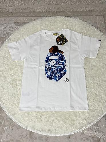 зипка bape: Футболки A Bathing Ape (BAPE) — белые, с фирменными принтами Ape Head — 4