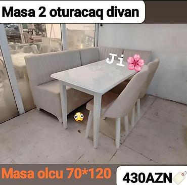 duz divan: Mətbəx üçün masa və oturma dəsti seçimləri 1) Masa + 4 oturacaq – 299 — 3