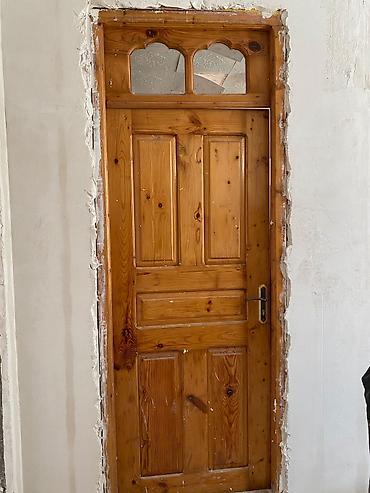 ev giris qapilari: Taxta otaq qapısı satılır.3 eded. Qapı təbii ağac teksturası və — 1