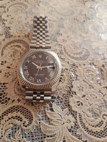 omeqa saat: İşlənmiş, Qol saatı, Rolex, rəng - Boz