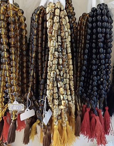 bijuteriya instagram: Təsbeh dəsti – iri ölçülü krem rəngli muncuqlarla - Material: Təbii — 8