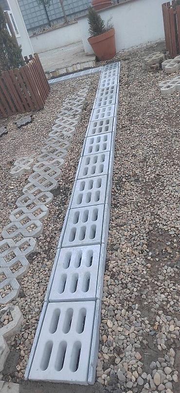 terasa: Betonske rešetkaste kanalice za odvodnjavanje - Elementi od armiranog — 1