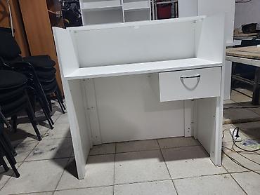 reseption masa: Ağ rəngli resepsiyon masası / kassir stolu. Minimalist və səliqəli — 6