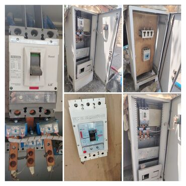 Генераторы: Elektrik paneli müxtəlif elektrik komponentləri, o cümlədən açar