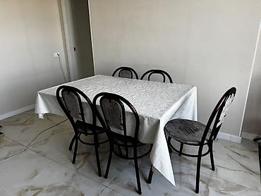 dinner table: Обеденная группа: прямоугольный стол + 4 стула - Комплектация: стол и — 5