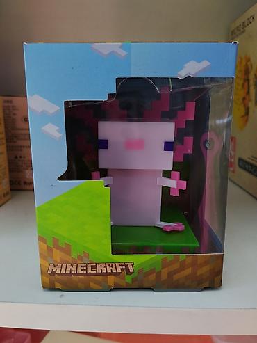персонаж: Настольная LED‑лампа/светильник Minecraft — Axolotl (Series 1) - — 1