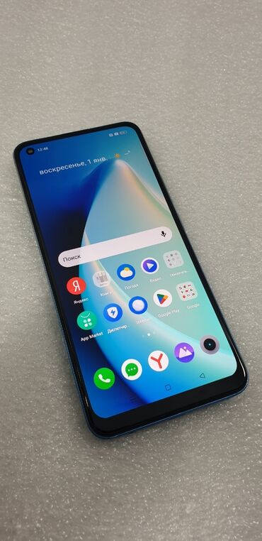 Xiaomi: Realme 8 Pro, Б/у, 128 ГБ, цвет - Голубой, 2 SIM