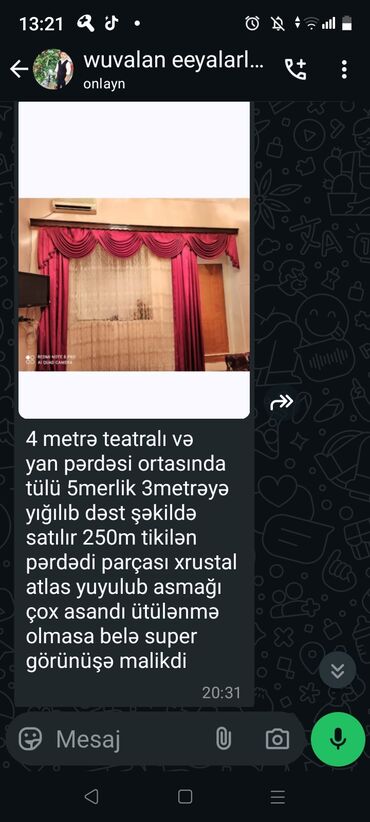 iwlenmiw perdeler: Pərdə