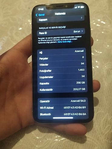 iphone 15 mavi: IPhone X, 256 GB, Ağ, Face ID — 4