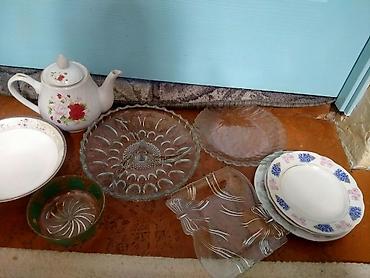 Наборы посуды: Набор посуды для сервировки стола, стекло/фарфор. Состав: - 1 — 3