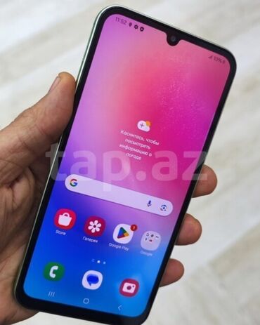 samsung a15: Samsung Galaxy A24 4G, 128 GB, rəng - Yaşıl, Zəmanət, Sensor, Barmaq izi