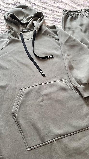 stone island: Свитшот, На флисе, Парный набор, Удлиненная модель, Made in KG, Б/у, XL — 7
