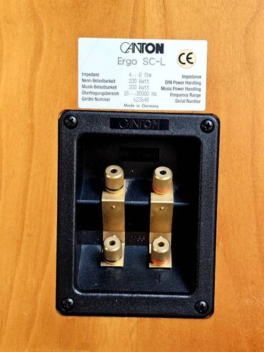 Zvučnici i stereo sistemi: Canton Ergo SC-L – podnostojeće Hi‑Fi zvučne kutije - Tip: 3‑tronski — 3