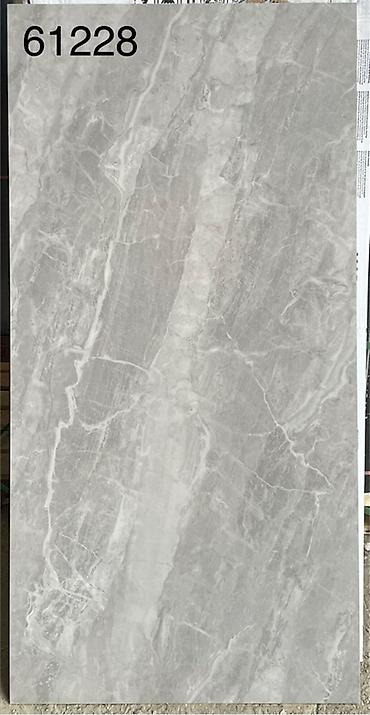 Керамогранит: Назначение: Для пола, цвет - Серый, Глянцевое покрытие, 60x120 см — 2