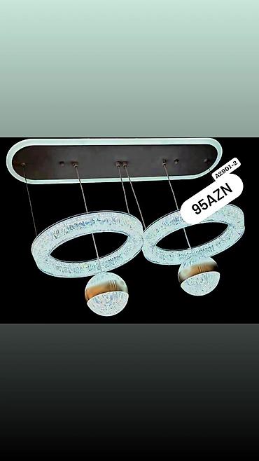 stol lampaları: Led Çılçıraq, 4 və daha çox lampa, Metal — 2