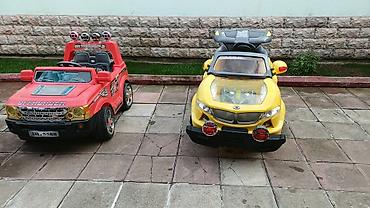 uşaq maşn: Uşaq elektrik avtomobilləri – 2 model birlikdə - Model 1: Qırmızı — 1