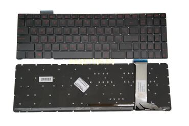 Батареи для ноутбуков: Клавиатура Asus G551 GL552 GL752 GL752 N551 черная с подсветкой