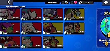 pultlu masin 07: Brawl Stars hesabı – güclü və zəngin kontentli oyun profili - Kupa — 8