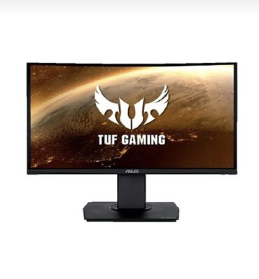 komputer ekran şəkilləri: Asus TUF Gaming Monitor VG24VQE Asus Tuf Gaming VG24VQE Curved