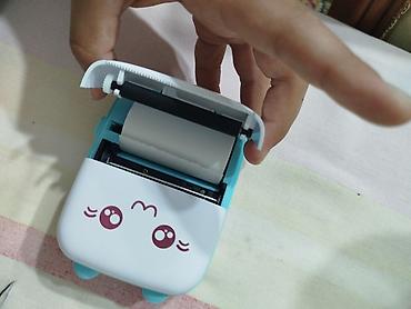 termal printer: Məhsul: Portativ termal mini printer – GOTOUGO (şirin pişik üzü — 1