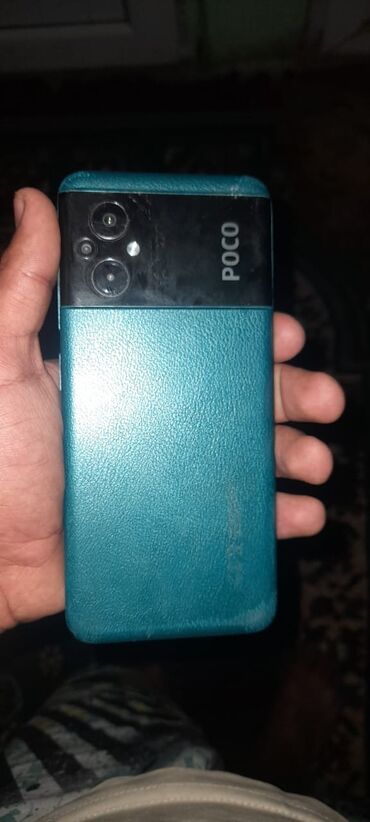 телефон fly nimbus 1: Poco M5, 128 GB, rəng - Göy, Sensor, Barmaq izi, Simsiz şarj