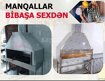 Paslanmayan poladdan və boyalı metaldan hazırlanmış peşəkar manqallar