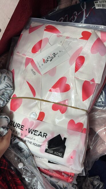 Пижамы: Пижама, Муслин, Турция, В полоску, С кружевом, Для невесты, XS, 2XL, 2XS — 7