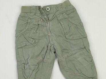 trencz khaki: Spodnie dresowe, Lindex, 3-6 m, stan - Dobry