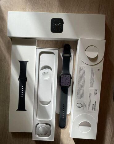 apple watch 7 цена в бишкеке: Apple Watch series 8 45mm Цвет черный midnight Полный комплект