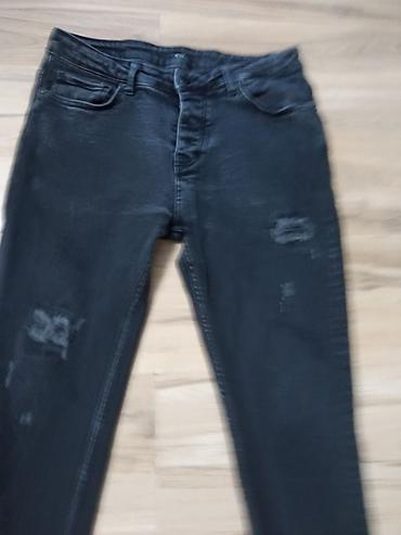 telefon gigatron: Muške uske farmerke – tamno sivi/izbleđeli „washed” izgled sa — 2