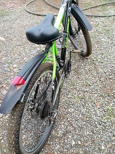 tikis masini satilir: FullBike dağ velosipedi - Rəng: qara-yaşıl - Çərçivə: alüminium — 4