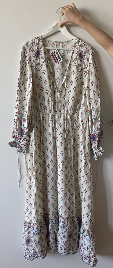 летнее платье туника: Күнүмдүк көйнөк, Жай, Узун модель, M (EU 38)