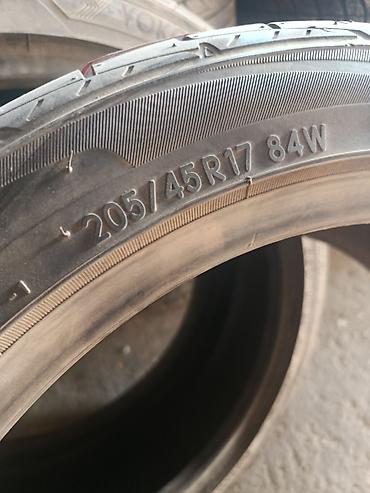 Шины 205 / 45 / R 17, Лето, Б/у, Пара, Легковые, Япония