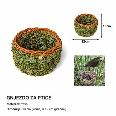 KMT Ptice gnezdo činija 296507 Prirodna činija/gnezdo za ptice