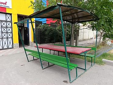 устол: Комплект садовой мебели, Стол, Металл — 1