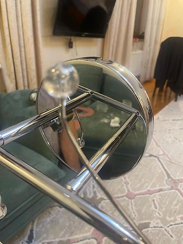 bra isiqlar: Müasir dizaynlı tavan/bra lampa korpusu – xrom rəngli metal — 1