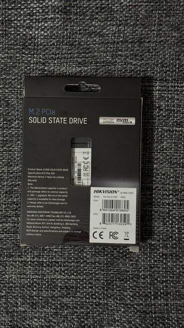 ssd диск для ноутбука: Маалымат алып жүрүүчү, Жаңы, Hikvision, SSD, 256 ГБ, Ноутбук үчүн