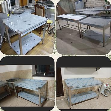 kafe stolları: Paslanmayan poladdan hazırlanmış peşəkar mətbəx masaları - Material — 1
